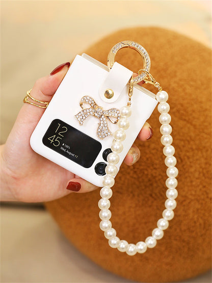 Luxury Crossbody Leather Strap Case for Galaxy Z Flip 4 5G