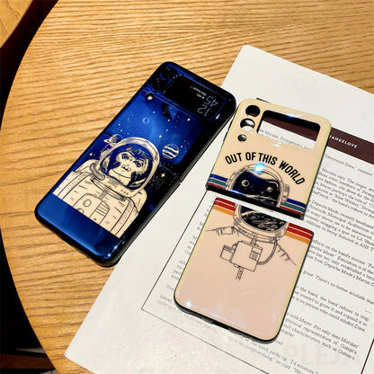 Astronaut Monkey Case For Samsung Galaxy Z Flip 4