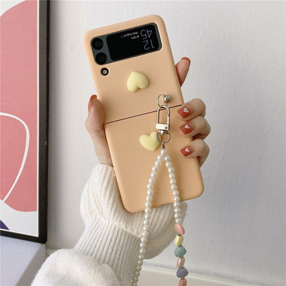 Love Pearl Chain Case for Samsung Galaxy Z Flip 4 5G
