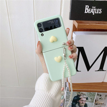 Love Pearl Chain Case for Samsung Galaxy Z Flip 4 5G